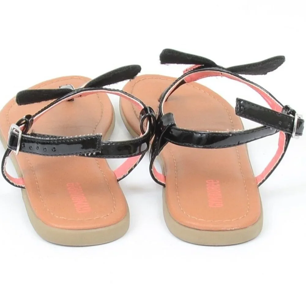 Gymboree Girls Applique Butterfly Sandals - Magical Monarch - Black Girls Size 3